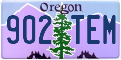 OR license plate 902TEM