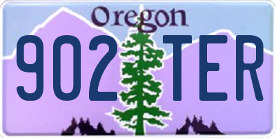 OR license plate 902TER