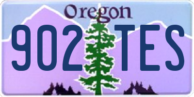 OR license plate 902TES