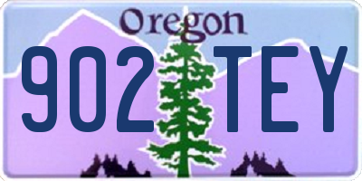 OR license plate 902TEY