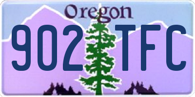OR license plate 902TFC