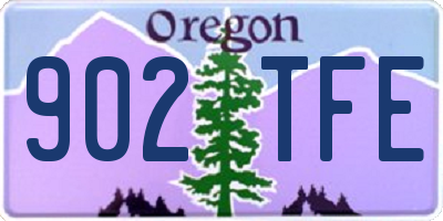 OR license plate 902TFE