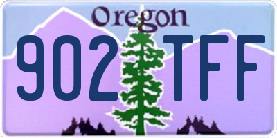 OR license plate 902TFF