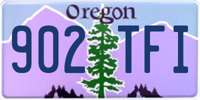 OR license plate 902TFI