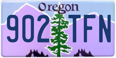 OR license plate 902TFN