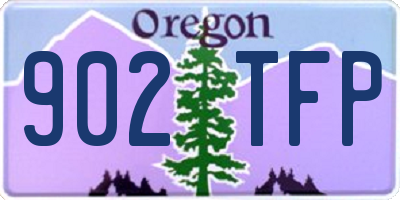 OR license plate 902TFP