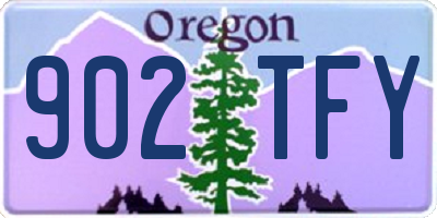 OR license plate 902TFY