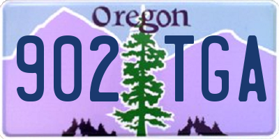 OR license plate 902TGA
