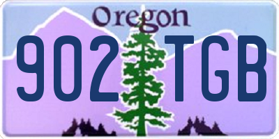 OR license plate 902TGB