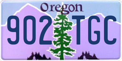 OR license plate 902TGC