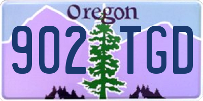 OR license plate 902TGD