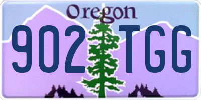 OR license plate 902TGG