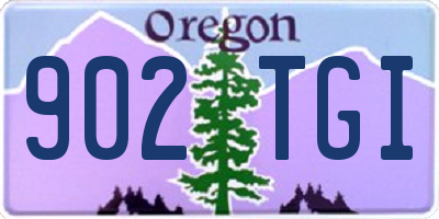 OR license plate 902TGI