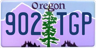 OR license plate 902TGP