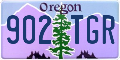 OR license plate 902TGR