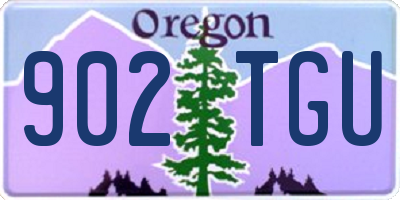 OR license plate 902TGU