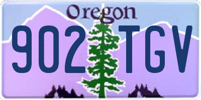 OR license plate 902TGV