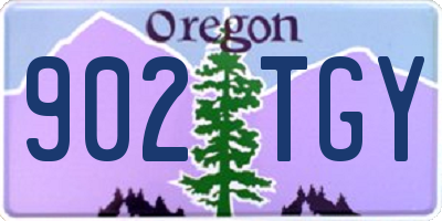 OR license plate 902TGY