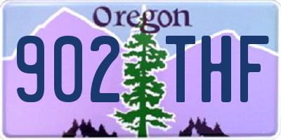 OR license plate 902THF