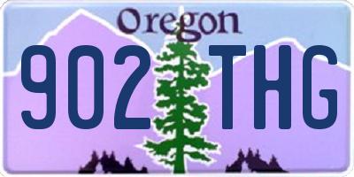 OR license plate 902THG