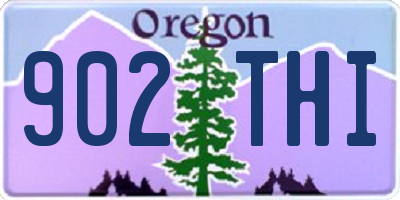 OR license plate 902THI
