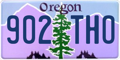 OR license plate 902THO