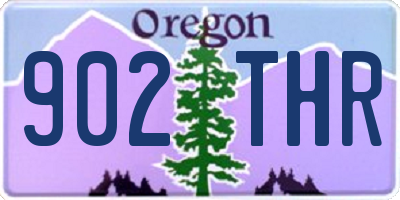OR license plate 902THR