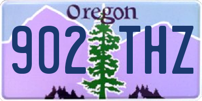 OR license plate 902THZ