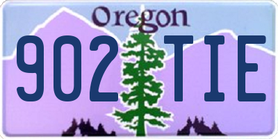 OR license plate 902TIE