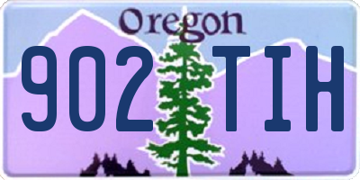 OR license plate 902TIH