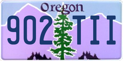 OR license plate 902TII