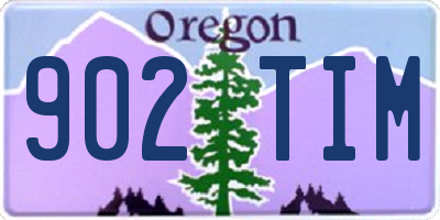 OR license plate 902TIM