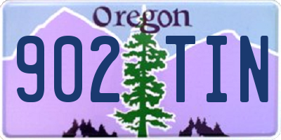 OR license plate 902TIN