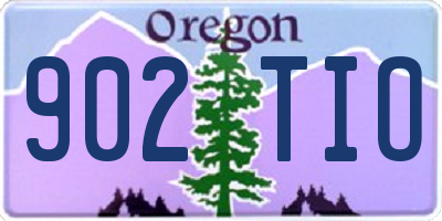 OR license plate 902TIO