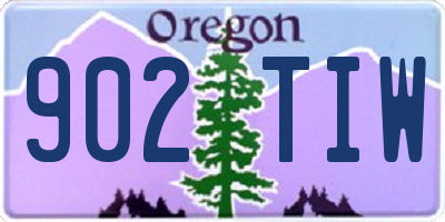 OR license plate 902TIW