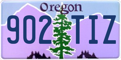 OR license plate 902TIZ