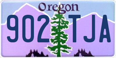OR license plate 902TJA