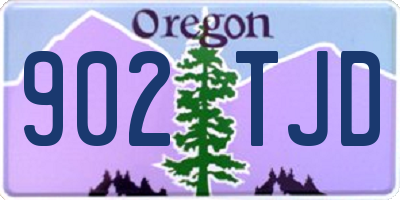 OR license plate 902TJD