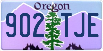 OR license plate 902TJE