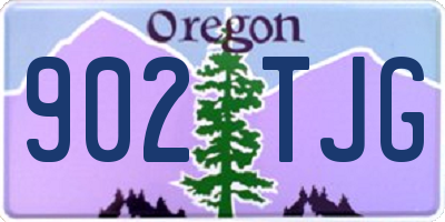 OR license plate 902TJG