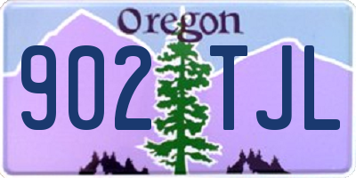 OR license plate 902TJL