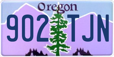OR license plate 902TJN