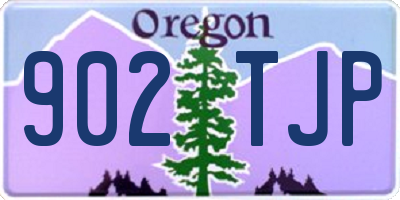 OR license plate 902TJP