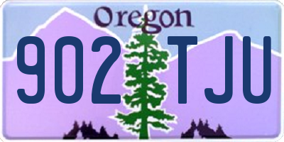 OR license plate 902TJU