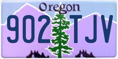 OR license plate 902TJV
