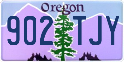 OR license plate 902TJY
