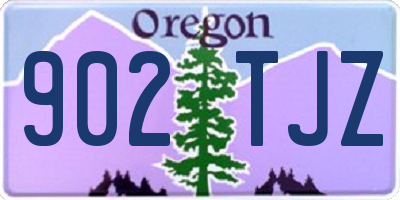 OR license plate 902TJZ