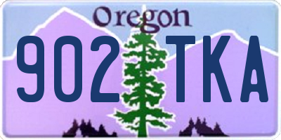 OR license plate 902TKA