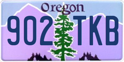 OR license plate 902TKB