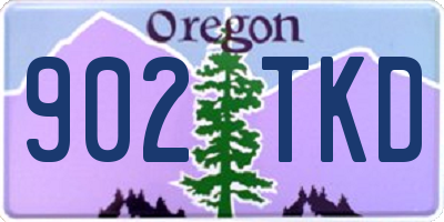 OR license plate 902TKD